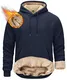 KEFITEVD Herren Kapuzenpullover Sweatshirts für Männer Sportliche Workout Sweatshirt Männer Fleece Pullover Hoodie Sherpa gefüttert Hoodies