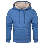 KEFITEVD Herren Kapuzenpullover Sweatshirt Blaugrau