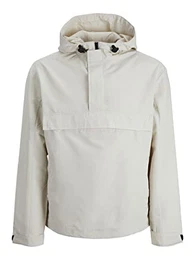 Male Anorak Einfarbiger Kordelzug