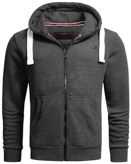 ALESSANDRO SALVARINI Herren Sweatjacke Kapuzenjacke AS-314