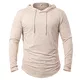 CARWORNIC Herren Kapuzenpullover Hoodie Langarm Shirts Sportshirt Für Herren Schwarzer Weißer Outdoor Sweatshirt mit Kapuze