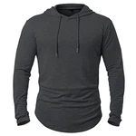 CARWORNIC Herren Kapuzenpullover Hoodie Langarm Shirts Sportshirt Schwarz/Weiß