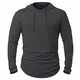 CARWORNIC Herren Kapuzenpullover Hoodie Langarm Shirts Sportshirt Für Herren Schwarzer Weißer Outdoor Sweatshirt mit Kapuze