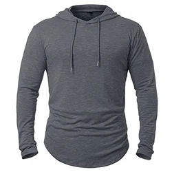 CARWORNIC Herren Kapuzenpullover Hoodie Langarm Shirts Sportshirt Schwarz/Weiß