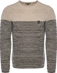 Carisma Herren Strickpullover Rundhals K-114 Beige