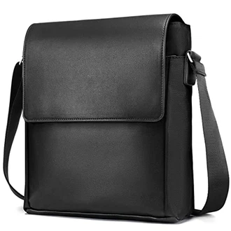 SPAHER Leder Umhängetasche Premium Herren Schultertasche Ipad Herrentaschen Business Messenger Bag Aktentasche Vertikal Style Sling Tasche