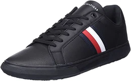 Herren Schuhe Sneakers Corporate Cup Leather Stripes, Schwarz (Black), 43 EU