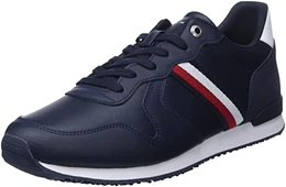 Herren Iconic Runner Leder Sneaker, Wüstenhimmel, 43 EU