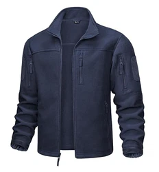 MAGCOMSEN Herren Outdoorjacke Military Tactical Winddicht Jacke Dunkelblau