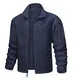 MAGCOMSEN Herren Übergangsjacke Military Tactical Winterjacke mit Voll Zip Hiking Jagd Windbreaker Herren Winddicht Taktische Jacken Vielen Taschen Airsoft Bekleidung Dunkelblau M