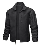 MAGCOMSEN Herren Outdoorjacke Military Tactical Winddicht Jacke Schwarz