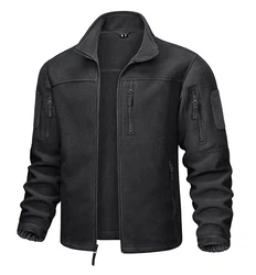 MAGCOMSEN Herren Outdoorjacke Military Tactical Winddicht Jacke Schwarz