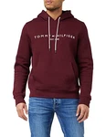 Tommy Hilfiger Herren Kapuzenpullover Tommy Logo Hoody Rot
