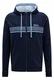 BOSS Herren Authentic Jacket H Kapuzenjacke aus Baumwoll-Terry mit Logo und Streifen Dunkelblau M