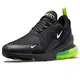 Nike Herren Air Max 270 Sneaker, Black/White-Volt-Reflect Silver, 44 EU