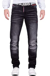 Herren Jeans CD699 Schwarz W32/L32