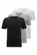 BOSS Herren Classic T-Shirts Kurzarm Shirts Pure Cotton Crew-Neck 3er Pack, Farbe:Mehrfarbig, Artikel:-999 Black/White/Grey, Größe:M