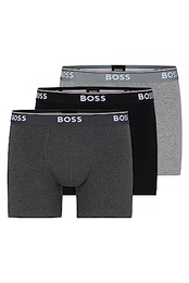 Herren Boxer Briefs, 3er Pack, Open Grey 061, L