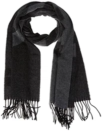 Herren Unisex Z-471 Unisex-Schal aus Woll-Mix mit Logo Dunkelgrau Stck