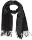 HUGO Herren Unisex Z-471 Unisex-Schal aus Woll-Mix mit Logo Dunkelgrau Stck
