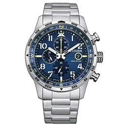 Herren Eco-Drive Solar Armband-Uhr aus Edelstahl mit Edelstahl Band - Chrono - CA0790-83L