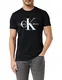Calvin Klein Jeans Herren Core Monogram Slim Tee T-Shirt, Schwarz (CK Black), M