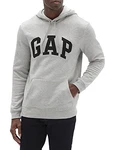 GAP Sweatshirt Hoodie Logo Fleece Hell/meliert/Grau