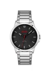HUGO Analog Quarzuhr für Herren (1530246) dunkelgrau/rot/schwarz/silber (1530246)