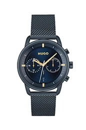 Herren analog Quarz Uhr mit Edelstahl Armband 1530237
