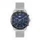 Lacoste Multi Zifferblatt Quarz Uhr für Herren Kollektion Boston mit Silbernes Edelstahl-Mesh-Gliederarmband - 2011163