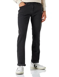 Herren Stretchjeans, Bequeme Passform, Verwaschenes Schwarz, 46W / 30L