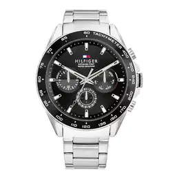 Multi Zifferblatt Quarz Uhr für Herren mit Silbernes Edelstahlarmband - 1791967