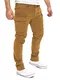Yazubi Cargohosen Männer Klamotten Herren Hosen Junge Männer Hose Karo Jayden Caramel Braun mit Cargotaschen, Braun (Toffee 181031), W32/L32