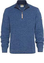 Herren Stricktroyer aus Baumwollmix Blau Menswear-XL