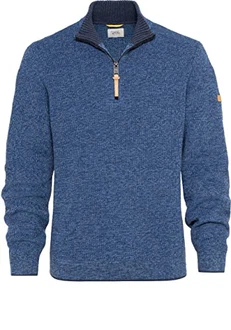 camel active Troyer Langarm Stehkragen Zipper Blau
