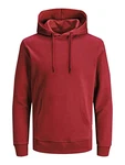 JACK & JONES Herren JJEBASIC Sweat Hood NOOS (12182537) Rio Red (12182537)