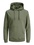 JACK & JONES Herren JJEBASIC Sweat Hood NOOS (12182537) Dusty Olive/REG (12182537)