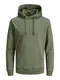 JACK & JONES Herren JJEBASIC Sweat Hood NOOS 12182537, Dusty Olive/REG, M