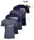 JACK & JONES Herren JJERAFA Logo 2 Tee SS Crew Neck SS22 T-Shirt 5PK, M