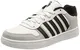 K-Swiss Herren Court Palisades Sneaker, White/Gray/Black, 43 EU