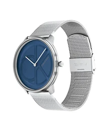 Analog Quarzuhr Unisex mit Silbernes Edelstahl-Mesh-Gliederarmband - 25200031