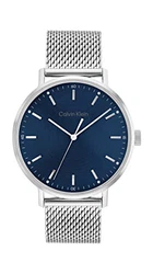 Calvin Klein Analog Quarzuhr für Herren (25200045) navy/silber (25200045)