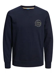 Men's Jortruce Sweat Crew Neck FST Sweatshirt, Navy Blazer, M