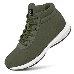 Wool Sneaker High Top Men - Merino Winterschuhe für Herren, warm gefütterte Schneestiefel, Winter Outdoor Boots aus Merinowolle