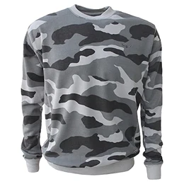 Sweatshirt Herren Camouflage Crewneck Sweater Pullover mit hohem Größen S - 5XL French Terry Stoff Regular Size M