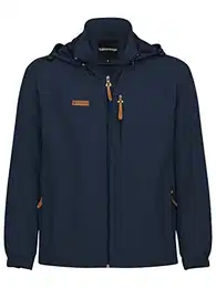 Summer Windbreaker Anorak Windjacke leichte Jacke (L, Navy)