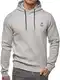 Indicode Herren Longview Sweatshirt mit Kapuze   Hoodie Kapuzenpullover für Männer Lt Grey Mix M