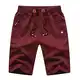 Tansozer Kurze Hose Herren Shorts Sommer Jogginghose Kurz Baumwolle Gym Sweat Shorts Herren Sport Fitness Training Shorts Rot M