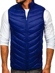 BOLF Herren Weste mit Kapuze Style J.Style MY88 [4D4] Blau(Dunkel) (1U1)