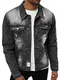 OZONEE Herren Jeansjacke Jacke Jeans Winterjacke Gefüttert Übergangsjacke Herbstjacke Vintage Herrenjacke Winter Übergangs Denim Bikerjacke Sherpa Jacket Übergangs NB/MJ500NZ SCHWARZ M